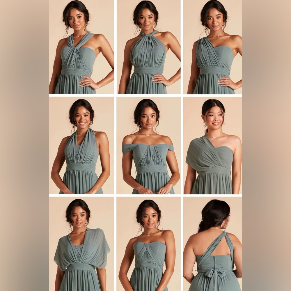 Birdy Grey Grace Convertible Dress with Slit in Terracotta - Picture 7 of 7
